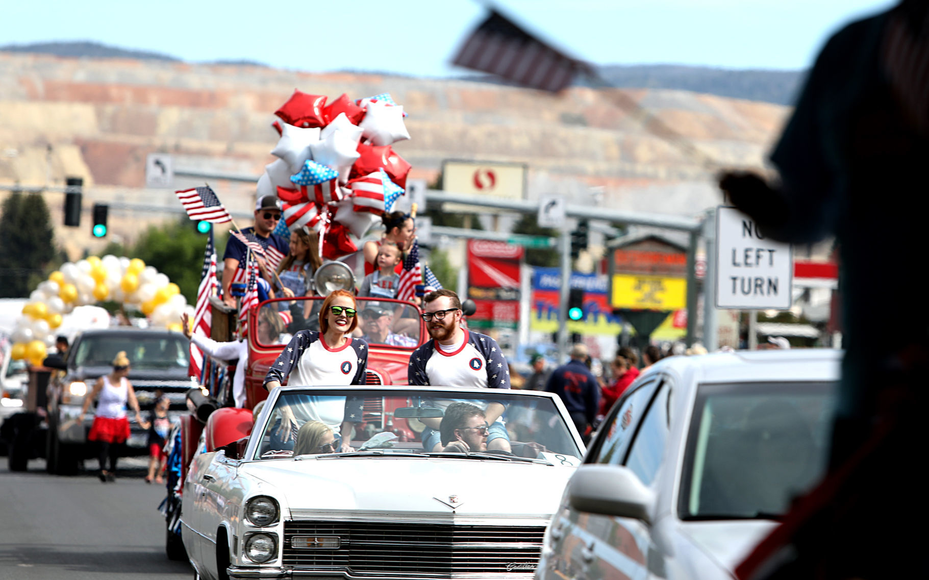 Fourth of July parade co-marshals lead the Mining City parade and give a message of hope